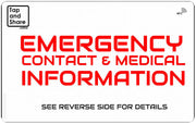 Smart NFC Emergency Medical Alert ID Information Card with Passive Geolocation Tracking System