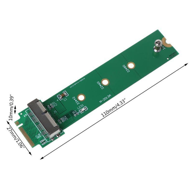 12+16 Pin SSD to M.2 NGFF PCI-e (M-Key) Adapter Converter for MacBook Air Pro 2013-2015