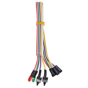 Dark Player Compute Motherboard Power Cable 2 Switch On/Off/Reset w/ LED Red & Green Lights | 68cm