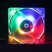 2 Pack | 80mm Silent Cooling RGB Computer Case Fan | Molex connection
