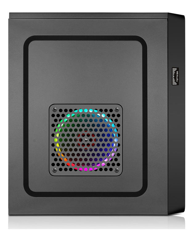 Dark Player ONE M-ATX PC Case w/ DVD Drive Bay + MX600 PSU INSTALLED