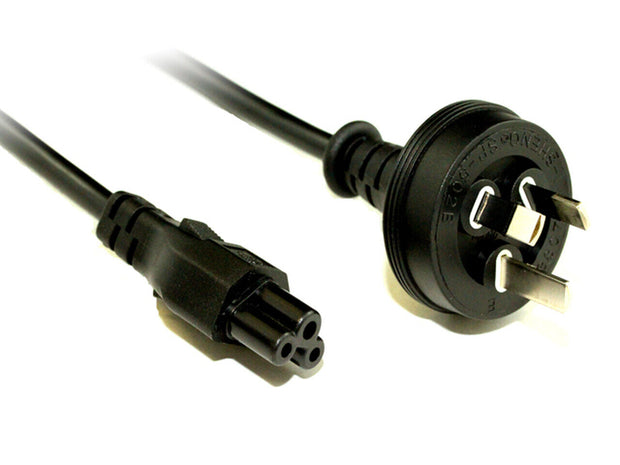 Male 3 Pin AC to Female IEC C5 Cloverleaf plug Power Cable for Notebook & Laptop | 1.8m