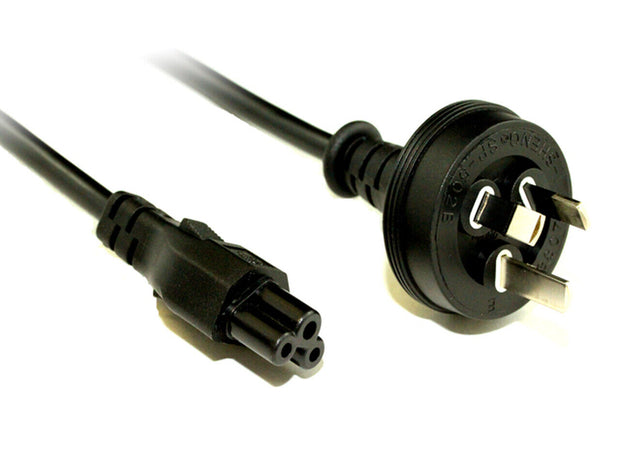 Male 3 Pin AC to Female IEC C5 Clover leaf plug Power Cable for Notebook & Laptop | 100cm