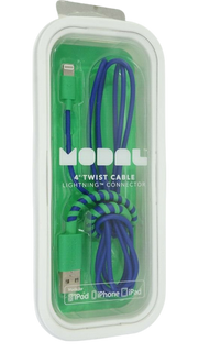 Modal 4' 1.2m Twist USB Charge & Sync Lightning Cable for Apple iPhone / iPad / iPod