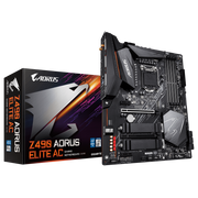 Gigabyte Z490 AORUS ELITE AC - Intel LGA1200/Z490/ATX/2xM.2 Thermal Guard/Realtek ALC1200/SATA 6Gb/s/USB 3.2 Gen 2/Intel 802.11ac/2.5 GbE LAN/RGB Fusion Gaming Motherboard