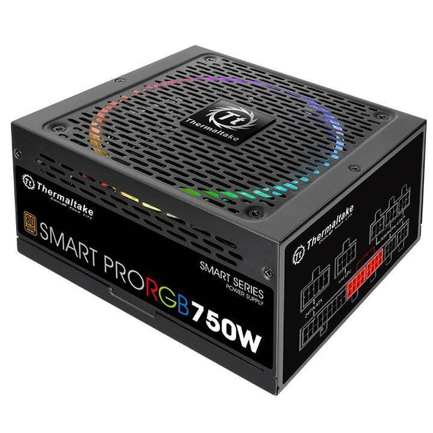 Thermaltake 750W Smart Pro RGB Modular Power Supply 80 PLUS  | 7 Year Warranty