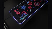Dark Player Power Wave RGB XL Gaming Mouse Pad | 12 modes | 9 colours | Neon Party