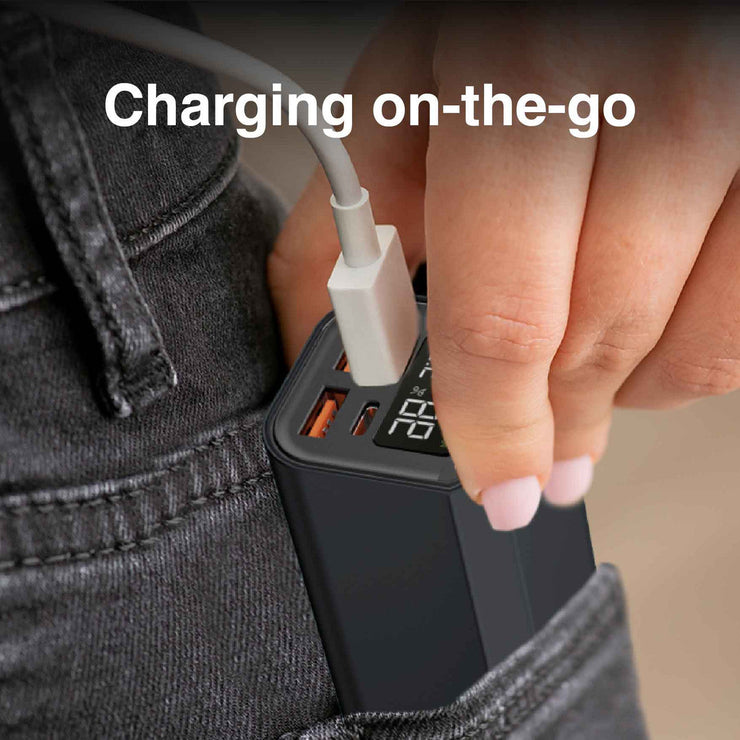 Laser 100W PD Power Bank 20000mAh with LED Display (Black)| Fast Charge for Laptops, Tables and Phones