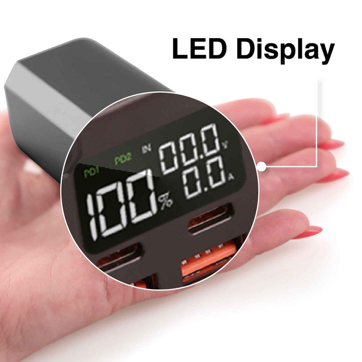 Laser 100W PD Power Bank 20000mAh with LED Display (Black)| Fast Charge for Laptops, Tables and Phones