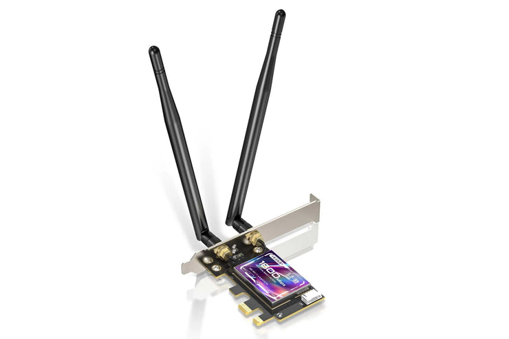 EDUP AX1800M WiFi 6 PCI-E Network Card with Bluetooth 5.2 – Dual Band 2.4GHz/5.8GHz, RTL8852 Chipset