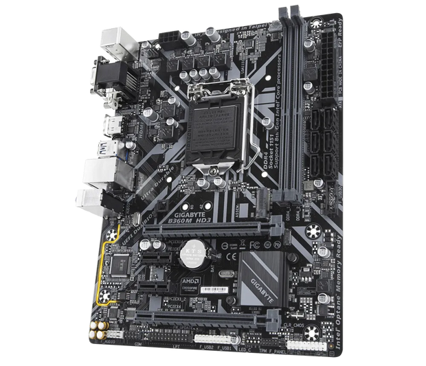 GIGABYTE B360M HD3 Motherboard LGA 1151 INTEL 8TH & 9TH GEN CPU | M.2 SSD (Open Box)