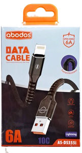 Apple MFI Certified 6A Fast Charging + Data USB to Lightning Cable for iPhone & iPad | abodos