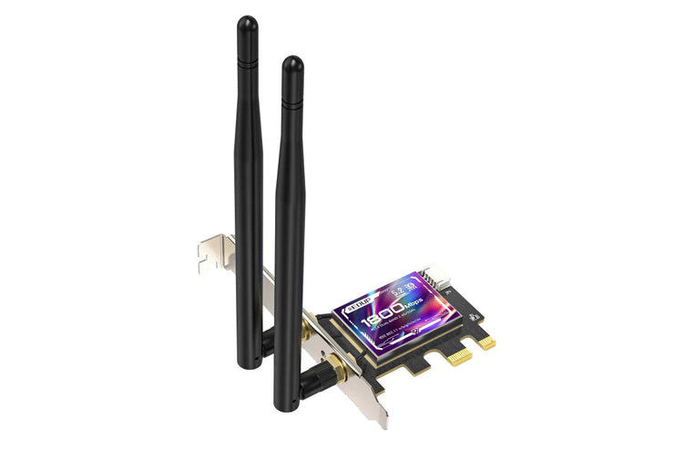 EDUP AX1800M WiFi 6 PCI-E Network Card with Bluetooth 5.2 – Dual Band 2.4GHz/5.8GHz, RTL8852 Chipset