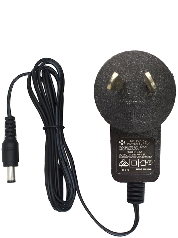 AC DC 12V 1.2A Power Adapter Model: XH1 200-1200LA Plug 5.5mm x 2.1mm