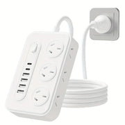 Dark Player 12-in-1 Power Board | 6 AC Outlets, 4 USB-A & 2 USB-C Ports | Surge-Protected Charging Station for Home & Office