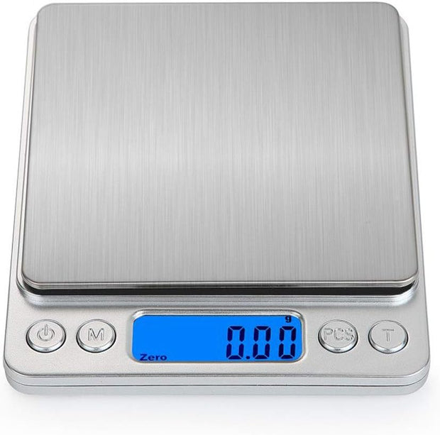 Dark Player Precision Scale 3000g x 0.1g - Digital Mini Scale for Jewelry, Food, Coffee, Baking & More - Portable with LCD Display & Smart Functions