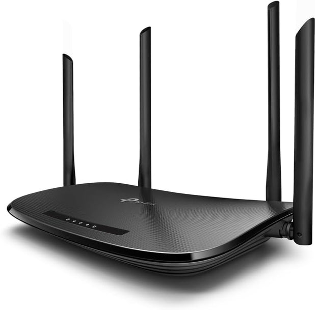 TP-LINK AC1200 Wireless VDSL/ADSL Modem Router - NBN Ready, Dual Band, Enhanced Safety Parental Control, Guest Network, Firewall Security, IPTV IGMP Proxy/Snooping, IPv6, 6KV, VDSL2, Remote Contol