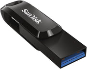 SanDisk Ultra Portable Dual USB Type-C and USB Type-A connectors  256GB | High-speed USB 3.1 Flash Drive (Black)