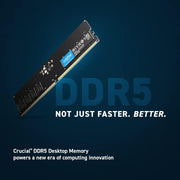 Crucial 32GB Kit (2x 16GB) DDR5 UDIMM 4800MHz C40 1.1V Desktop Memory