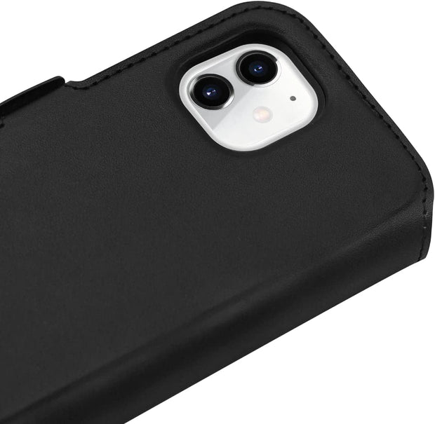3sixT NeoWallet 2.0 iPhone 12 Mobile Case - Black | RFID Protection + clear diving licence window