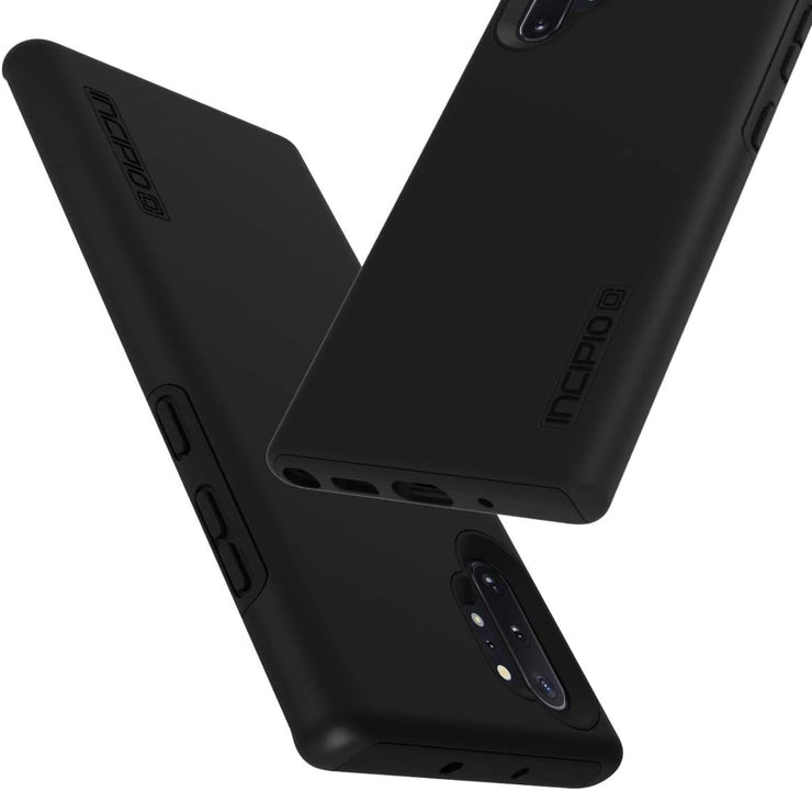 Incipio DualPro Dual Layer Case for Samsung Galaxy Note10+ & Note10+ 5G – Hybrid Shock-Absorbing Drop Protection, Black