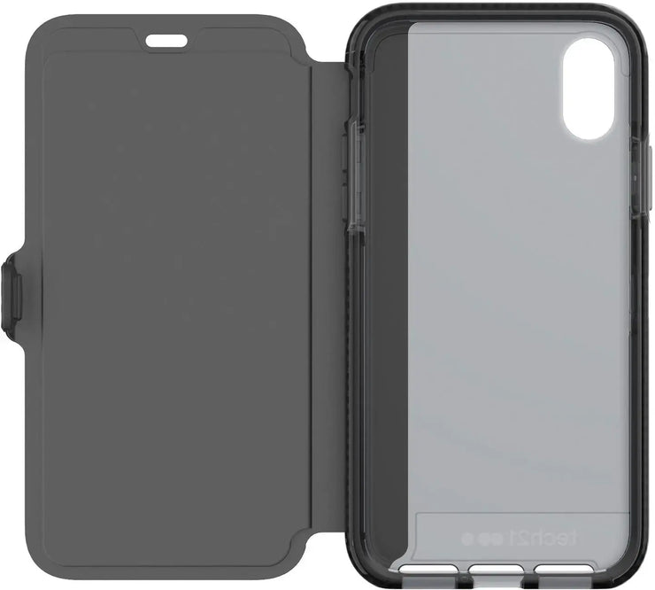 Tech21 - Evo Wallet Case for Apple® iPhone® X and XS - Black