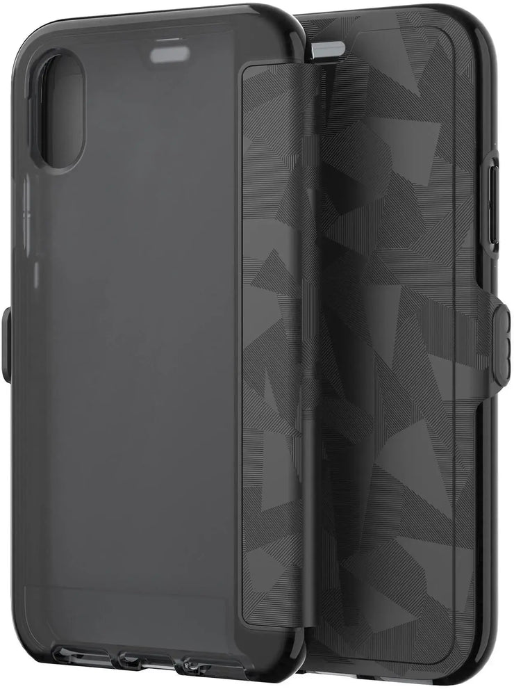 Tech21 - Evo Wallet Case for Apple® iPhone® X and XS - Black