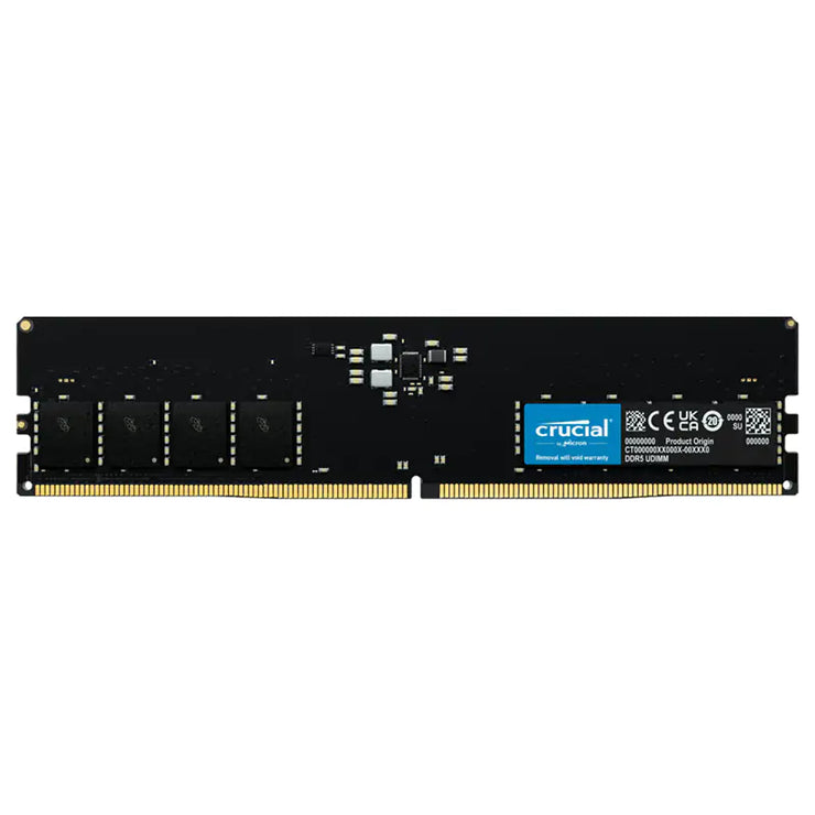 Crucial 32GB Kit (2x 16GB) DDR5 UDIMM 4800MHz C40 1.1V Desktop Memory
