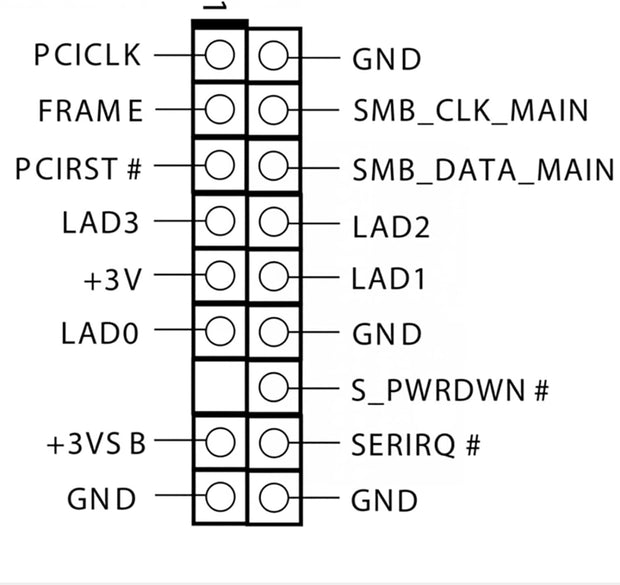 TPM2.0 Module Asrock-TPM 18-1Pin 2.0mm Security Module Windows 11 for Infineon, Version 9665