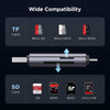 USB-C & USB 3.0 SD Card Reader | Dual Slot SD & Micro SD / TF Card Adapter