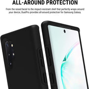 Incipio DualPro Dual Layer Case for Samsung Galaxy Note10+ & Note10+ 5G – Hybrid Shock-Absorbing Drop Protection, Black