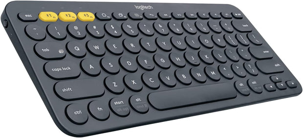 Logitech K380 Multi-Device Bluetooth Wireless Keyboard with Easy-Switch for Up to 3 Devices, Slim, 2 Year Battery. Deigned for PC, Laptop, Windows, Mac, Chrome OS, Android, iPadOS, Apple TV