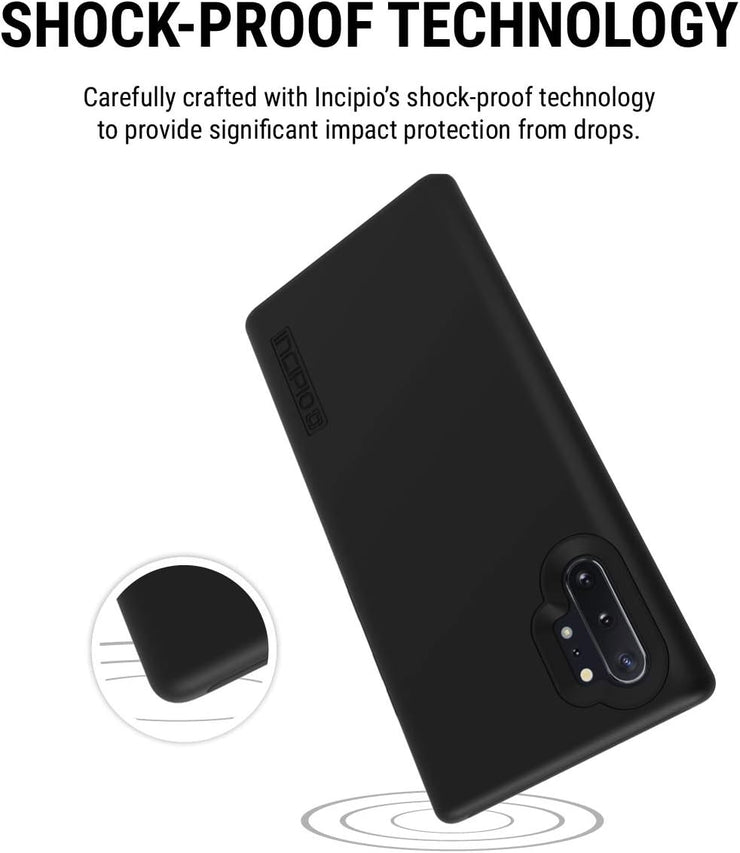 Incipio DualPro Dual Layer Case for Samsung Galaxy Note10+ & Note10+ 5G – Hybrid Shock-Absorbing Drop Protection, Black
