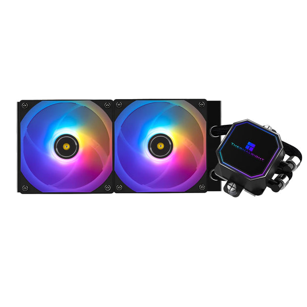 Thermalright Frozen Prism 240 Black ARGB AIO Liquid CPU Water Cooler | 2 x 120mm ARGB Fans | Black