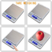 Dark Player Precision Scale 3000g x 0.1g - Digital Mini Scale for Jewelry, Food, Coffee, Baking & More - Portable with LCD Display & Smart Functions