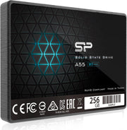 Silicon Power Ace A55 256GB SATA SSD, Up to 500MB/s, 3D NAND with SLC Cache, 2.5 Inch SATA III 6Gb/s Internal Solid State Drive for Desktop Laptop PC