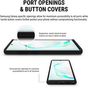 Incipio DualPro Dual Layer Case for Samsung Galaxy Note10+ & Note10+ 5G – Hybrid Shock-Absorbing Drop Protection, Black
