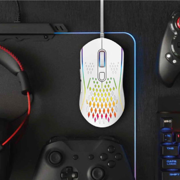 Laser Gaming RGB Lightweight Gaming Mouse White | Up to 12800 DPI ...