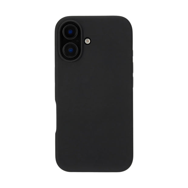 Dark Player Protective iPhone 16 Silicone Case - Black