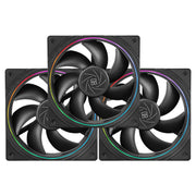 Thermalright TL-S12 ARGB 120mm Fan (3-Pack) – Black, 2000RPM, 4-PIN PWM