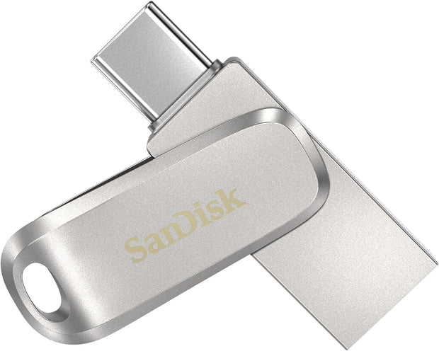 SanDisk Ultra Portable Dual USB Type-C and USB Type-A connectors  256GB | High-speed USB 3.1 Flash Drive (Silver)