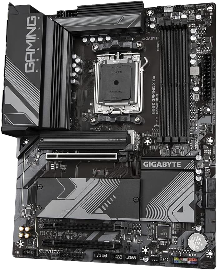 Gigabyte B650 Gaming X AX Wi-Fi 6E ATX Motherboard - Supports AMD Series 7000 CPUs, 8+2+2 Phases Digital VRM, up to 8000MHz DDR5 (OC), 1xPCIe 5.0+2xPCIe 4.0 x4 M.2, GbE LAN, USB 3.2 Gen 2x2 | Open Box