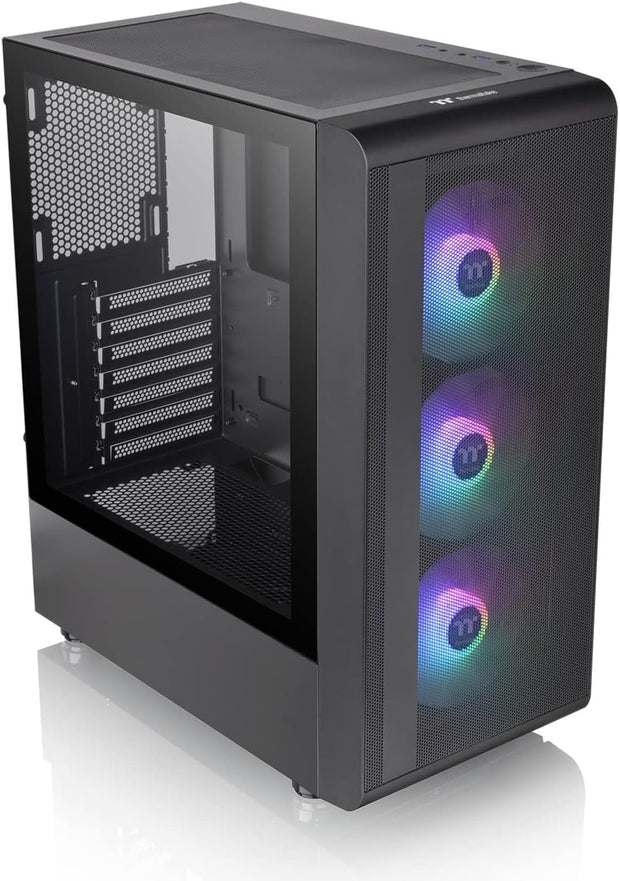 Thermaltake S200 Mesh ARGB Tempered Glass Mid Tower (ATX) Case Black Edition