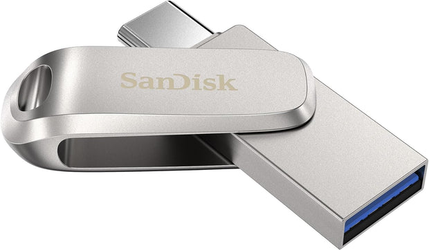 SanDisk Ultra Portable Dual USB Type-C and USB Type-A connectors  256GB | High-speed USB 3.1 Flash Drive (Silver)