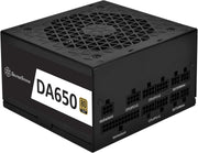 Silverstone DA650 Gold, 80 Plus Gold 650W Fully Modular ATX Power Supply, SST-DA650-G
