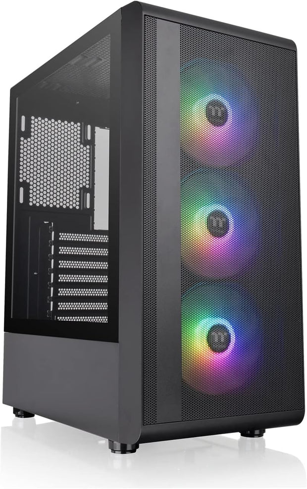 Thermaltake S200 Mesh ARGB Tempered Glass Mid Tower (ATX) Case Black Edition