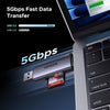 USB-C & USB 3.0 SD Card Reader | Dual Slot SD & Micro SD / TF Card Adapter