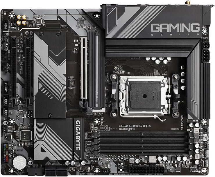 Gigabyte B650 Gaming X AX Wi-Fi 6E ATX Motherboard - Supports AMD Series 7000 CPUs, 8+2+2 Phases Digital VRM, up to 8000MHz DDR5 (OC), 1xPCIe 5.0+2xPCIe 4.0 x4 M.2, GbE LAN, USB 3.2 Gen 2x2 | Open Box