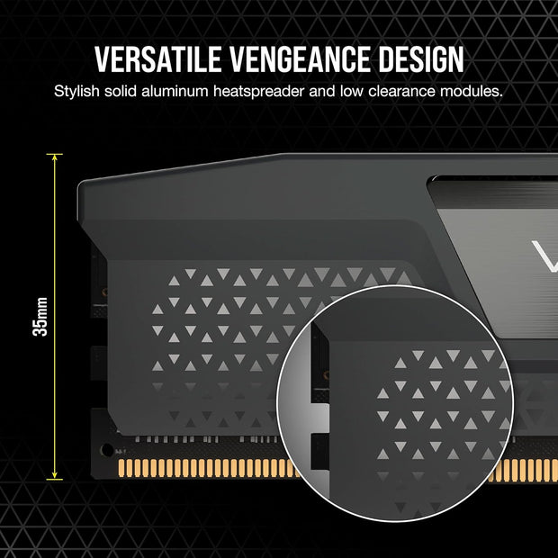 CORSAIR VENGEANCE DDR5 32GB (2x16GB)  6000MHz – High-Performance Memory in Sleek Grey