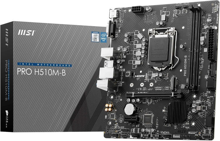 MSI PRO H510M-B Motherboard Micro-ATX LGA 1200 Intel 10th Gen CPU